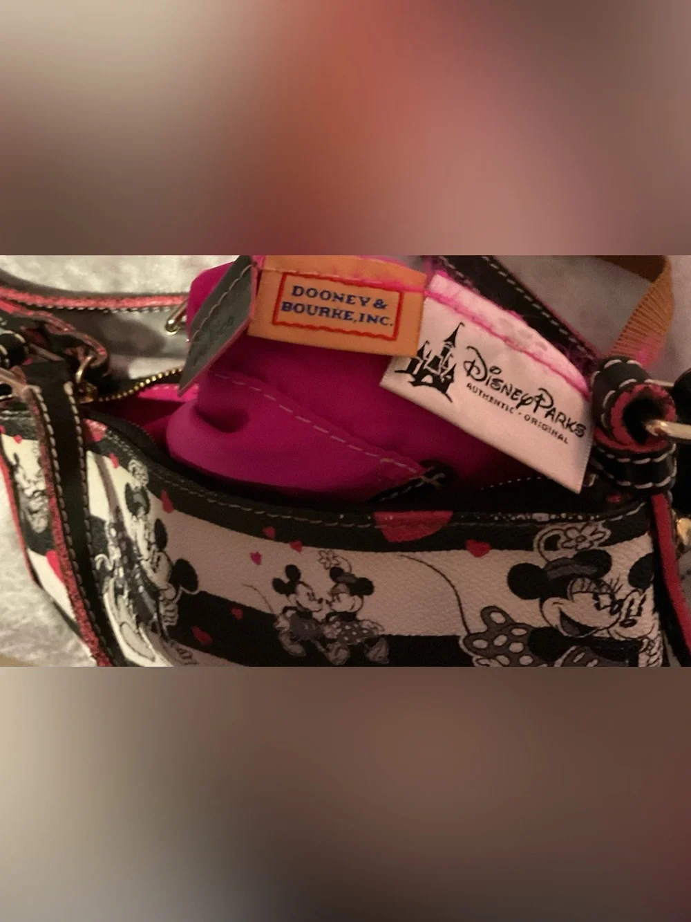 Dooney & Bourke X Disney Retired Sweethearts Mickey & Minnie Crossbody